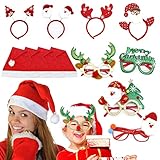 Stirnband Weihnachten Weihnachtsmütze Weihnachten Brillen insgesamt...