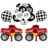 20 Stück Rennwagen Monster Truck Folienballon Rennwagen Geburtstag...