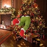 Grinch Deko, Weihnachten Elf Körper Beine für Weihnachtsbaum, Grinch...