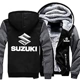 Herren Winter Fleece Jacken Mäntel für 2PAC Print Zip Hoodies...