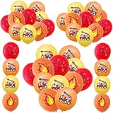 40 Feuerwehr Luftballons Kinder Feuerlöscher Ballons, Für...