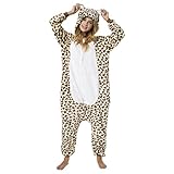 Katara 1744 - Leopard Kostüm-Anzug Onesie/Jumpsuit Einteiler Body...