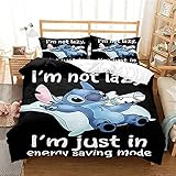 LKFFHAVD Stitch Bettwäsche-Sets Mit Kissenbezügen,3D Bettwäsche...