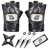 Hereneer Kakashi Cosplay Set, Naruto Stirnband Konoha, Stirnband...