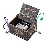 STOUCLA Holz-Spieluhr, Vintage-Stil, Geschnitzte Handkurbel,...