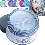 Temporäre Grau Haarfarbe Wachs auswaschbar Haarfärbemittel Wachs...