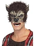 Smiffys Halloween- Maske Werwolf Kostümaccessoire braun-beige-rot E