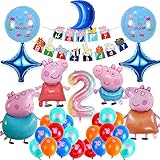 Wutz Geburtstagsdeko,Wutz Deko 2. Geburtstag kinder, 2 Jahre Wutz...