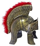 Das Kostümland Römer Helm mit Visier und Federbesatz - Zum...