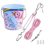 FUCNEN Flaschenzug Kinder Baumhaus Zubehör Seilzugsystem mit Eimer...