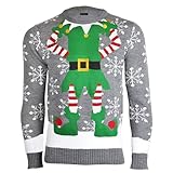 NOROZE Herren Damen Unisex Neuheit Weihnachten Pullover Strickpullover...