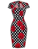 GRACE KARIN 50er Jahre Kleid Vintage Retro Rockabilly Kleid...