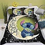 Doiicoon Lilo Und Stitch Bettwäsche, Lilo & Stitch Bettwäsche-Set...
