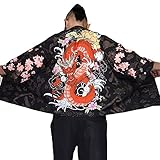 G-like Herren Sommer Kimono Cardigan – Traditionelle Japanische...