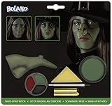 Boland 45081 - Schminkset Hexe, Farben, Schwamm, Pinsel und Hexennase,...