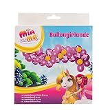 Party Factory `Mia & Me´ Ballongirlande aus 60 rosa, lila und gelben...