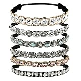 Haarschmuck, Weinsamkeit 6 Stück Kristall Strass Kopfkette Vintage...