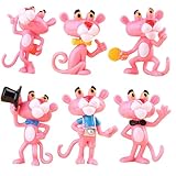 6-teilige Pink Panther Geburtstagstortendekorationen,...