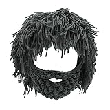NNIUK Winter Lustige Unisex Bart Hüte Warm Fancy Bart Maske für...