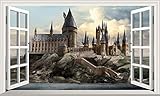 Chicbanners Harry Potter Hogwarts Castle 3D Magic Window V599...