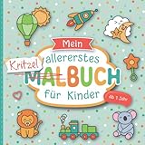 Kritzelbuch ab 1 Jahr: Liebevoll gestaltetes Malbuch für Kleinkinder...