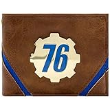 Fallout 76 Gold Vault-Tec Abzeichen Braun Portemonnaie Geldbörse