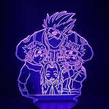 3D Nachtlicht Cartoon Kinder Kakashi Sasuke Sakura Manga Anime...