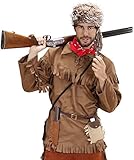 Widmann - Kostüm Trapper, Jacke und Hut, Cowboy, Mottoparty, Karneval
