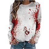 Generic Pullover Damen Sweatshirt Halloween Oberteile Tops Trendige...