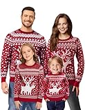 Namatime Weihnachten Pullover Herren Weihnachtspullover Familie Set...