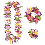 Widmann 9136W - Hawaii Set Maui, Halskette, Armband, Kopfschmuck,...