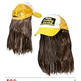 Amakando Rednecks Baseball Kappe Trucker Basecap mit Haaren Busfahrer...