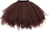 Dressever Damen Tüllrock 50er Rockabilly Petticoat Retro Tutu Ballet...