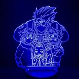 Naruto 3D Lampe Batteriebetriebenes Licht Für Kinder Schlafzimmer...