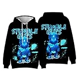 Anjinguang Stumble Guys 3D Printed Graffiti Sweatshirt Student Couple...