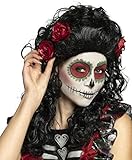 Boland 85606 - Perücke Catrina, langes Kunsthaar mit Blüten,...