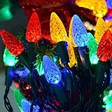 Erdbeer-Lichterkette, 50 LEDs, 5 m, batteriebetrieben,...