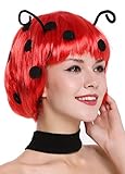 WIG ME UP - 91574-ZA13 Perücke Damen Karneval Fasching Marienkäfer...