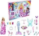 Barbie HGM66 - Dreamtopia Märchen-Adventskalender mit Barbie-Puppe...
