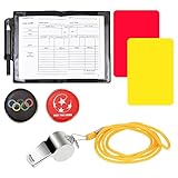 TANCUDER Sport Schiedsrichter Set, Schiri-Karten-Set, PCV Rote Karte...
