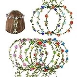 10 Stück Blume Krone,Haar Garland,Blumenkranz Haare,StirnBand...