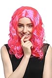 WIG ME UP - XR-010-PC5 Perücke Damen Karneval Fasching lang Volumen...