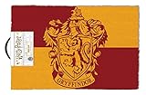 Harry Potter Fußmatte Gryffindor rot/gelb, aus Kokosfaser, Unterseite...