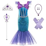 BanKids Meerjungfrau Kostüm Kinder Mädchen Dress Up Arielle Kostüme...