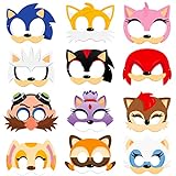 ANGOLIO 24 Stück Sonic Masken Themed Party Favor Supplies Cartoon...