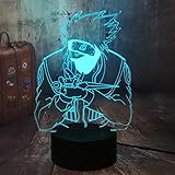 Japanische Anime Hatake Kakashi Holding Dolch Uzumaki 3D LED...