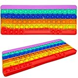 KUNSTIFY XXL POP Tastatur Regenbogen Fidget Toy Spielzeug für Kinder...