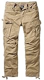 Brandit Columbia Mountain Vintage Cargohose Hose, Gr. L, Sand
