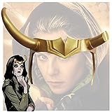 LePyCos Sylvie Lady Loki Latex Helm Broken Horn Maske Cosplay Kostüm...