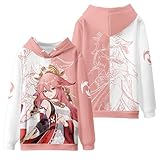 LHHZDH Game Genshin Impact Cosplay Yae Miko Hoodie Pullover, 2022...